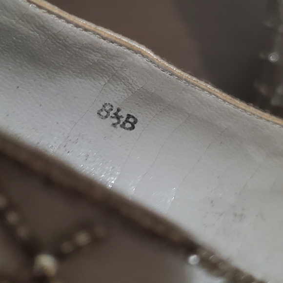 Caparros Silver Quilted Stiletto Heels - Picture 7 of 9